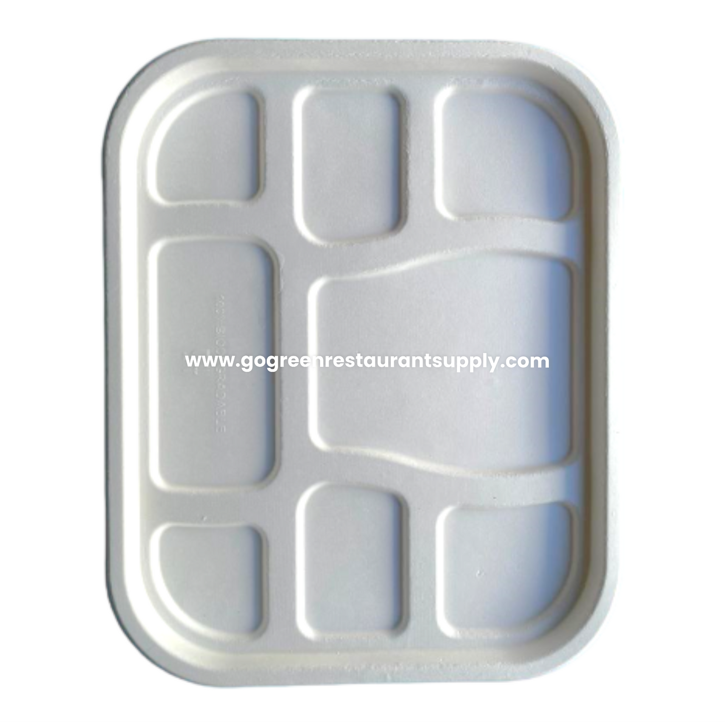 11.20"X 9" 8CP GO GREEN MEAL TRAY & LID - COUNT 500